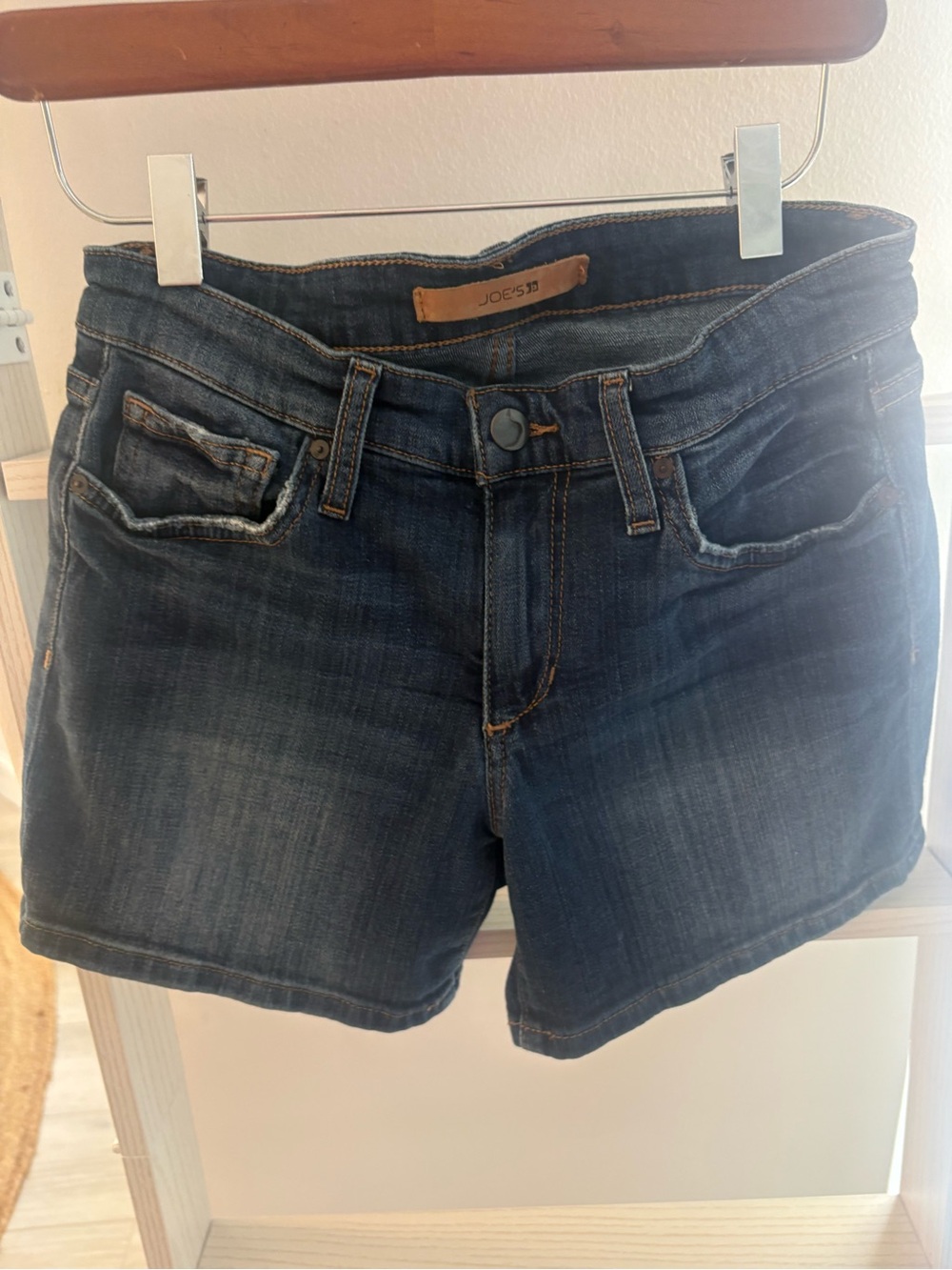 Joe's Jeans Indigo Wash Denim Shorts - Picture 2 of 5